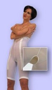 Post-Surgery Compression Girdle for Women - Long Leg Design, 2XL Size, White - Ideal for Tummy Tuck, Liposuction & Body Contouring Recovery