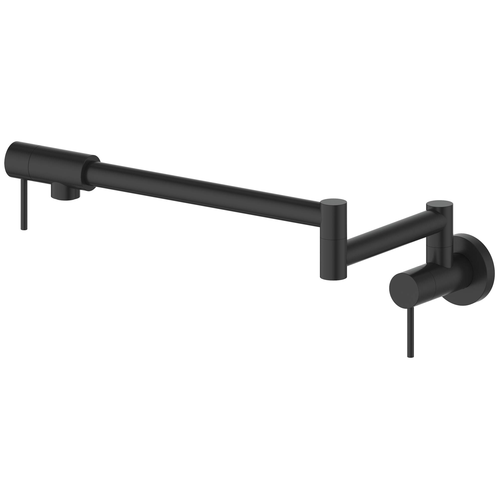 ZLINE Autograph Edition Matte Black Gemini Pot Filler Faucet (GEM-FPF-MB) - Perfect for Kitchen Sinks, Stovetops & Cooking Areas