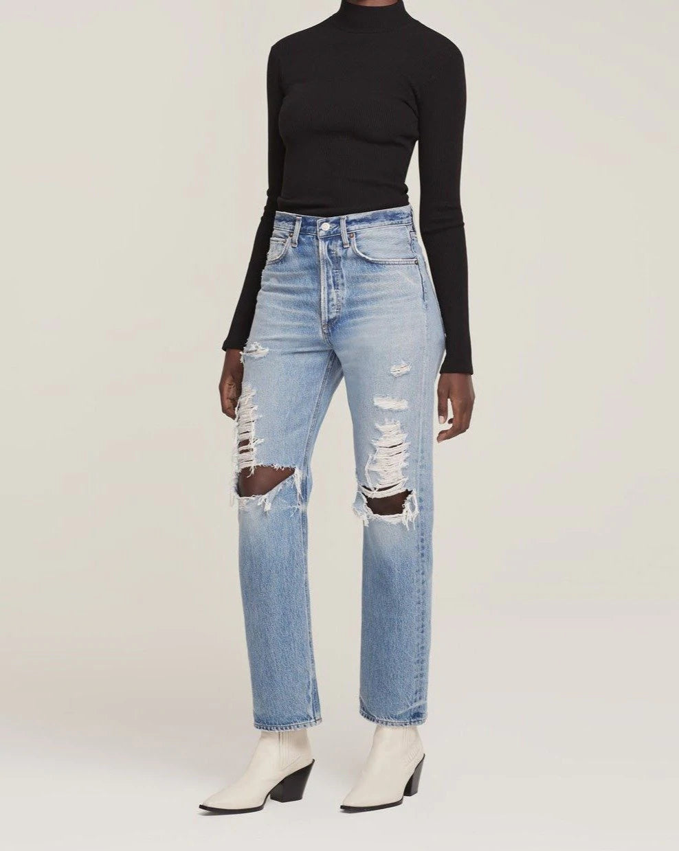90s Retro Mid Rise Loose Fit Jeans for Women - Vintage High Waisted Comfortable Denim Pants - Perfect for Casual Wear, Street Style & Everyday Outfits