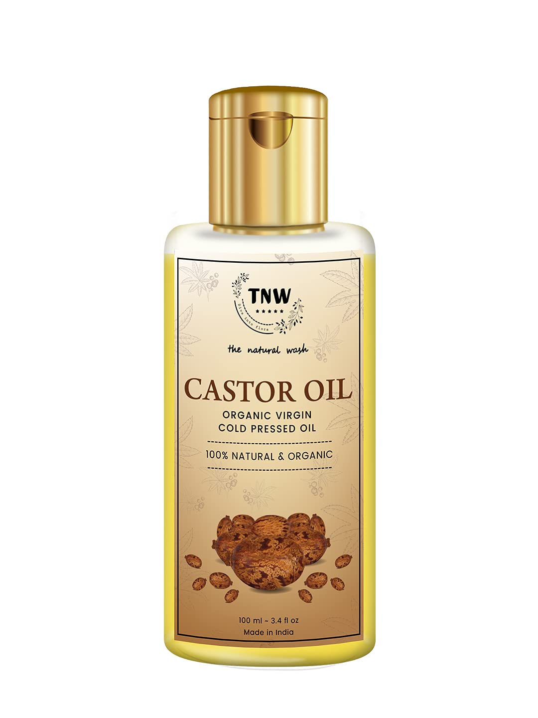 100% Pure Castor Oil & Virgin Coconut Oil Combo for Hair Growth, Skin Care, Eyelashes & Nails - 100ml Each | Natural Hair Treatment & Moisturizer for Dry Scalp, Face & Body | Perfect for DIY Beauty Recipes & Daily Nourishment