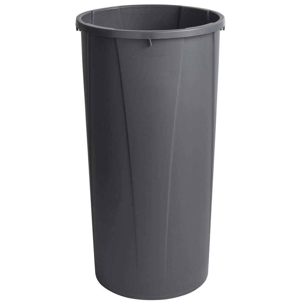 PRO&Family 88 Qt (22 Gallon/83 Liter) Gray Round Tall Touchless Trash Can - Kitchen Garbage Bin, Office Waste Basket, Recycling Container for Home, Restaurant & Commercial Use