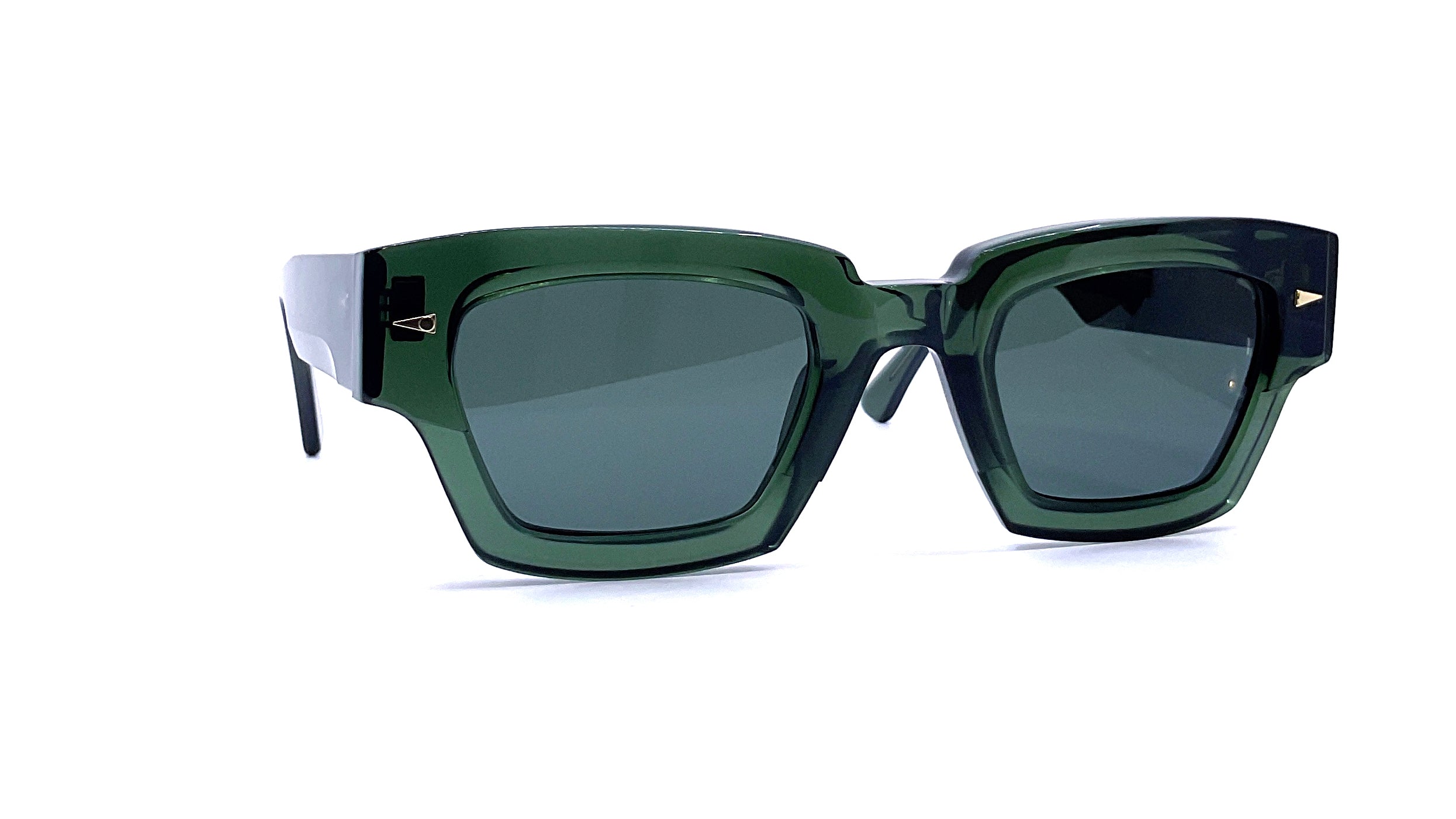 Ahlem Villette Sunglasses - Dark Green Polarized UV Protection for Women & Men | Fashionable Outdoor Accessories for Beach, Driving & Travel