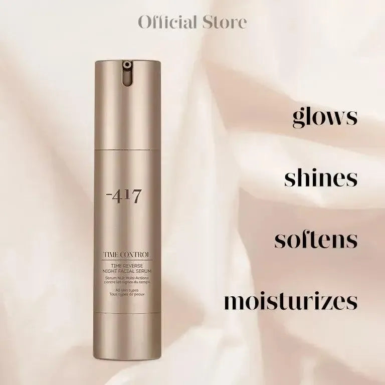 Minus 417 Time Reverse Night Facial Serum - Anti-Aging, Wrinkle Repair & Skin Rejuvenation for Women - Perfect for Nighttime Skincare Routine & Hydration Boost