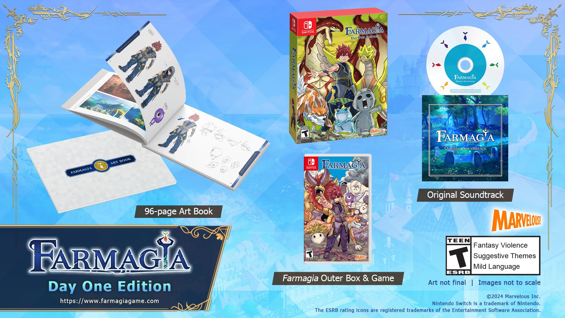Farmagia - Day 1 Edition for Nintendo Switch | JRPG Adventure Game | Perfect for Anime Fans & Fantasy Gamers | Play at Home or On-The-Go