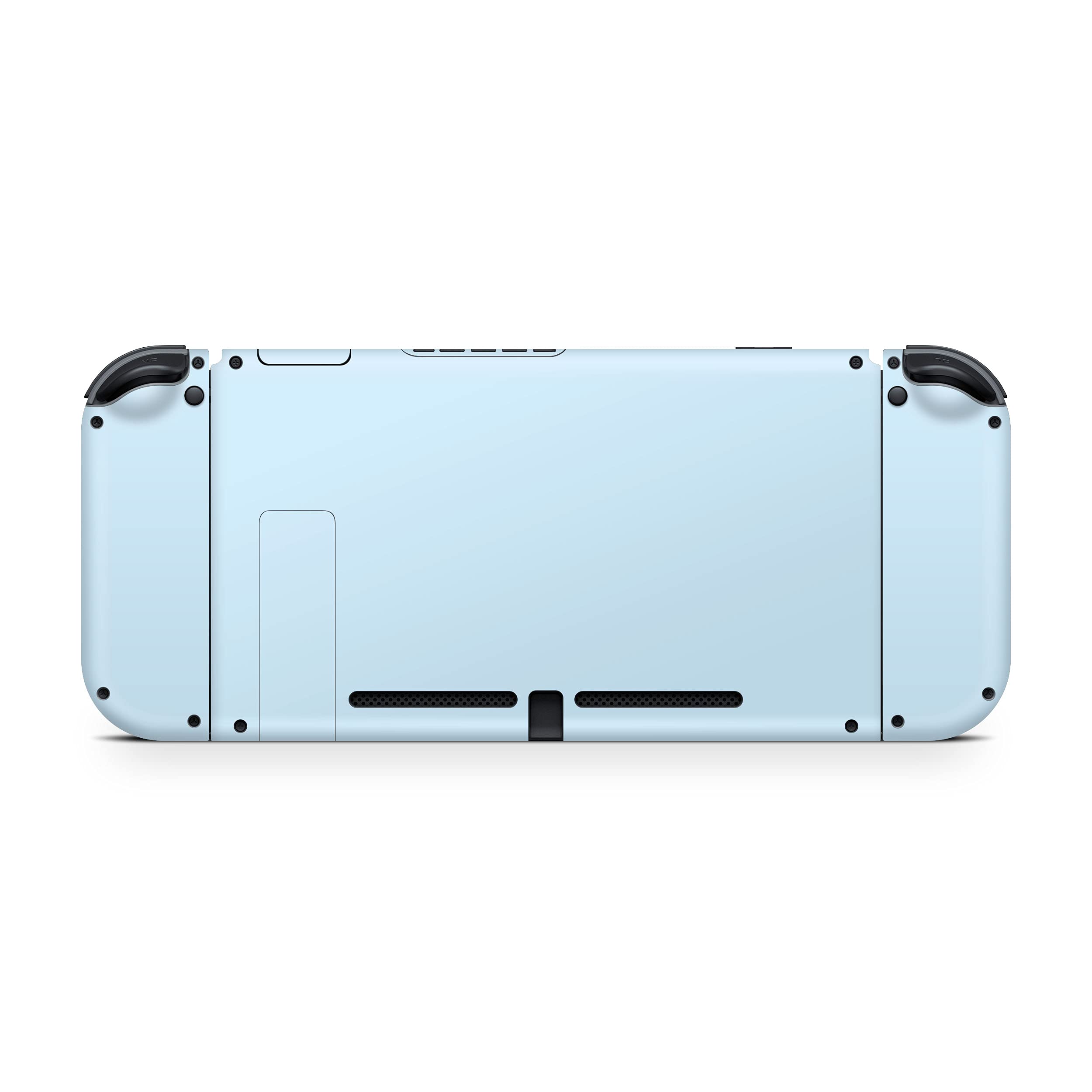 Pastel Blue Kawaii Nintendo Switch Skin Wrap Cover - Premium Vinyl 3M Full Wrap Decal Compatible with Joy-Con, Console & Dock - Cute Protective Decal for Gaming, Travel & Home Decor