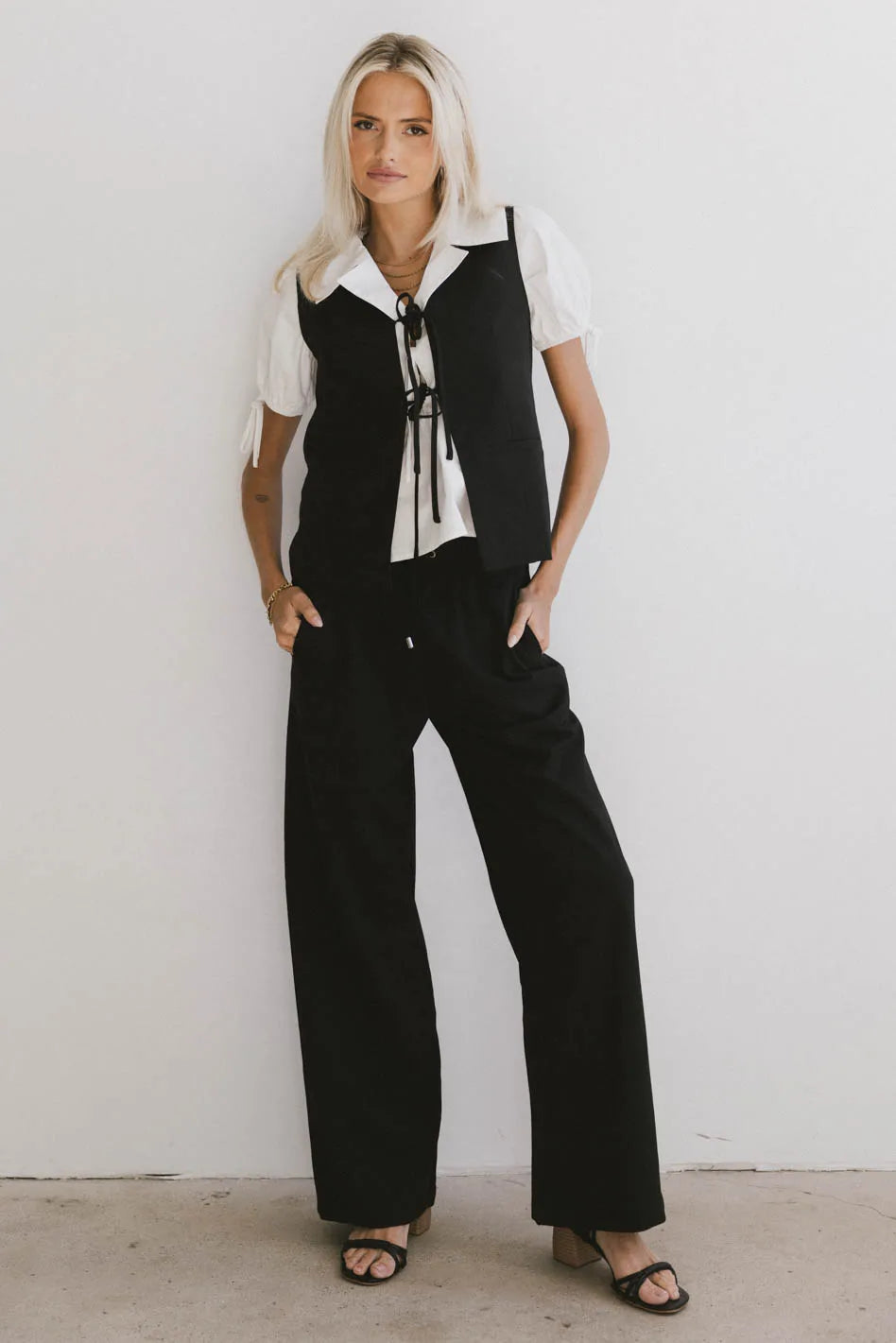 Eslyn Black Baggy Pants for Women - Comfortable Loose Fit Casual Trousers | Perfect for Streetwear, Lounge & Everyday Wear
