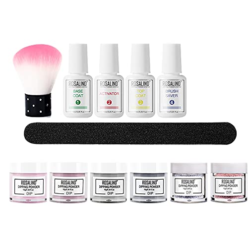 Keepfit Nail Dip Powder Kit - 12 Vibrant Dip Powder Colors with Nail Brush & Buffer, No UV/LED Lamp Required | Perfect for Nail Art, Travel, Parties & DIY Manicures at Home | 2021 Professional Nail Art Kit