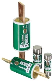 LITTELFUSE JTD350ID 350 Amp 600V AC Time-Delay Fuse with Indicator - UL Class J Rated for Industrial Equipment, HVAC Systems, and Electrical Panel Protection