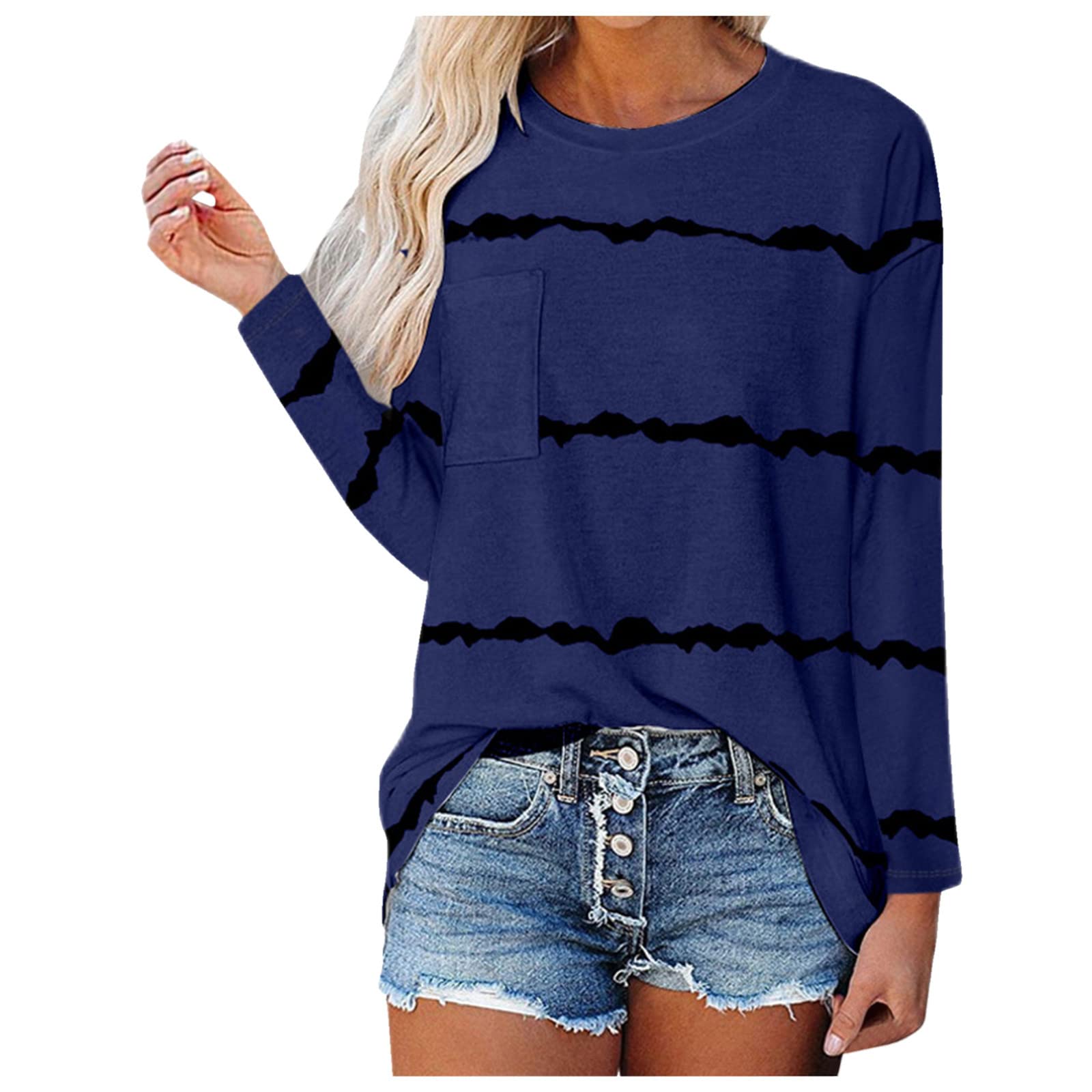 Women's Summer Tops - Casual Long Sleeve Lace Blouses & Loose T-Shirts | Perfect for Beach Outings, Office Wear & Date Nights
