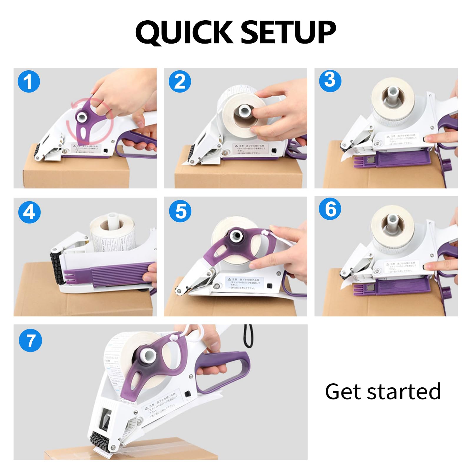 Hand-Held Round Bottle Label Applicator - Manual Labeling Machine for Square, Round & Curved Surfaces - Perfect for Cosmetic, Pharmaceutical & Food Packaging