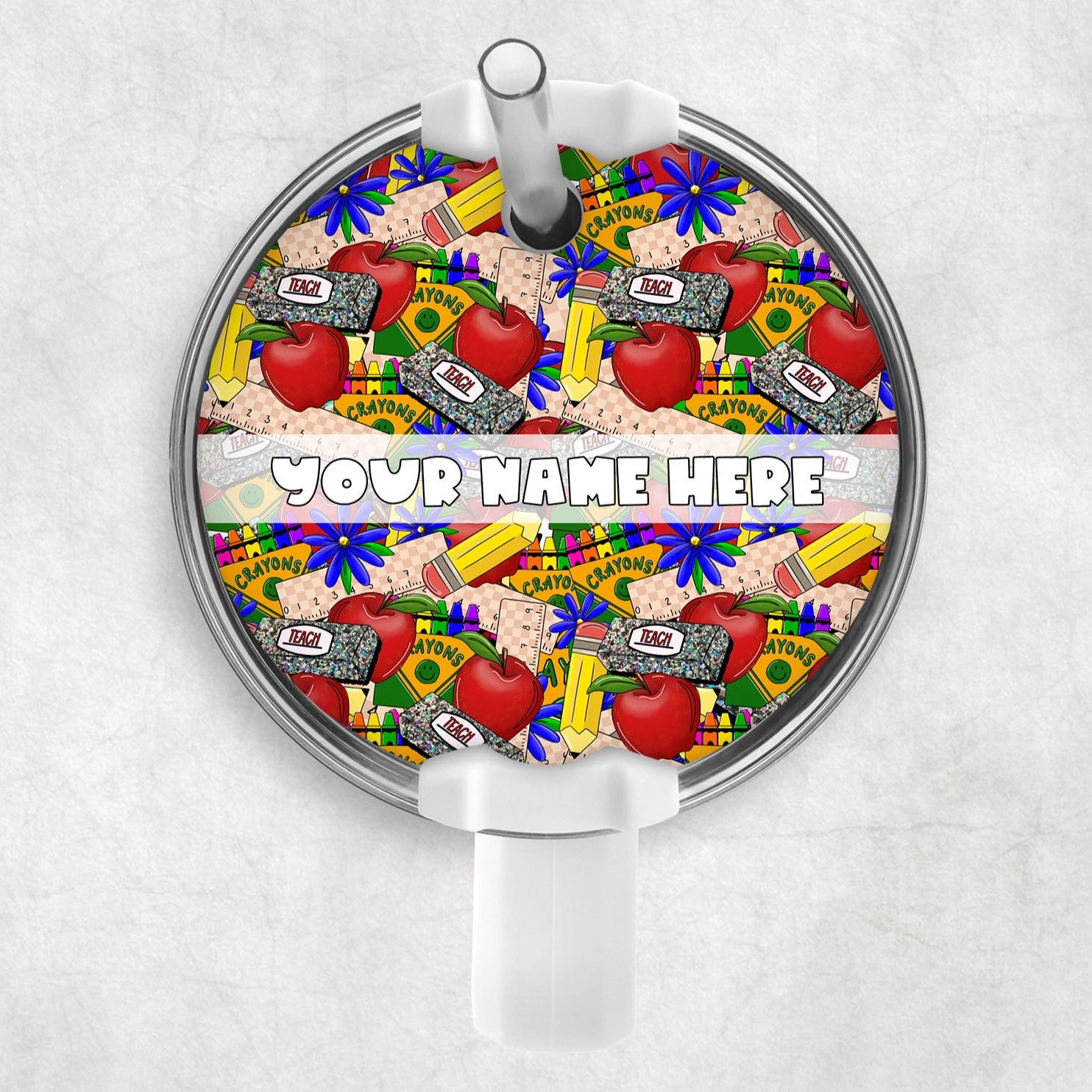 Teacher Things 3 Round Topper - Perfect for Classroom Decor, Teacher Appreciation Gifts & School Bulletin Boards
