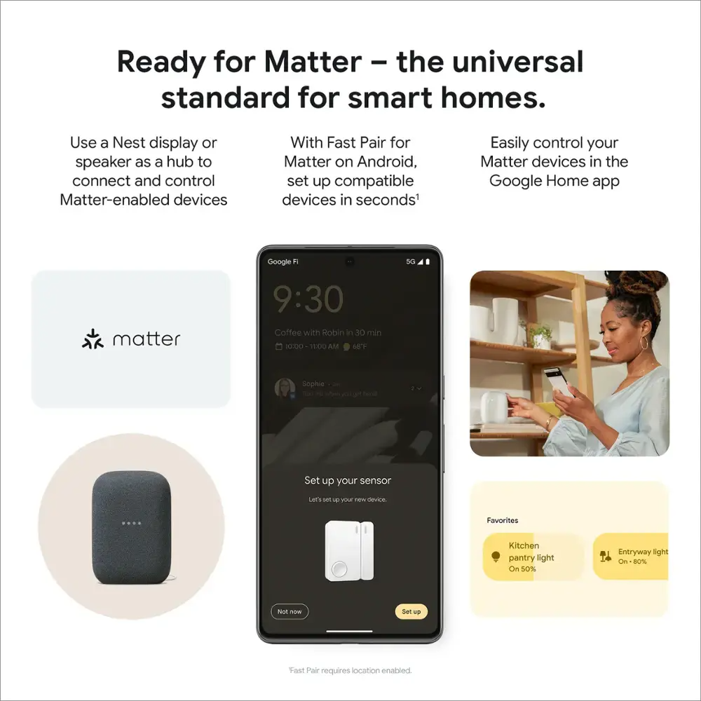 Refurbished Google Nest WiFi Pro 6E AXE5400 Mesh Router - High-Speed Tri-Band WiFi 6E System for Whole Home Coverage | Perfect for Streaming, Gaming & Smart Home Devices