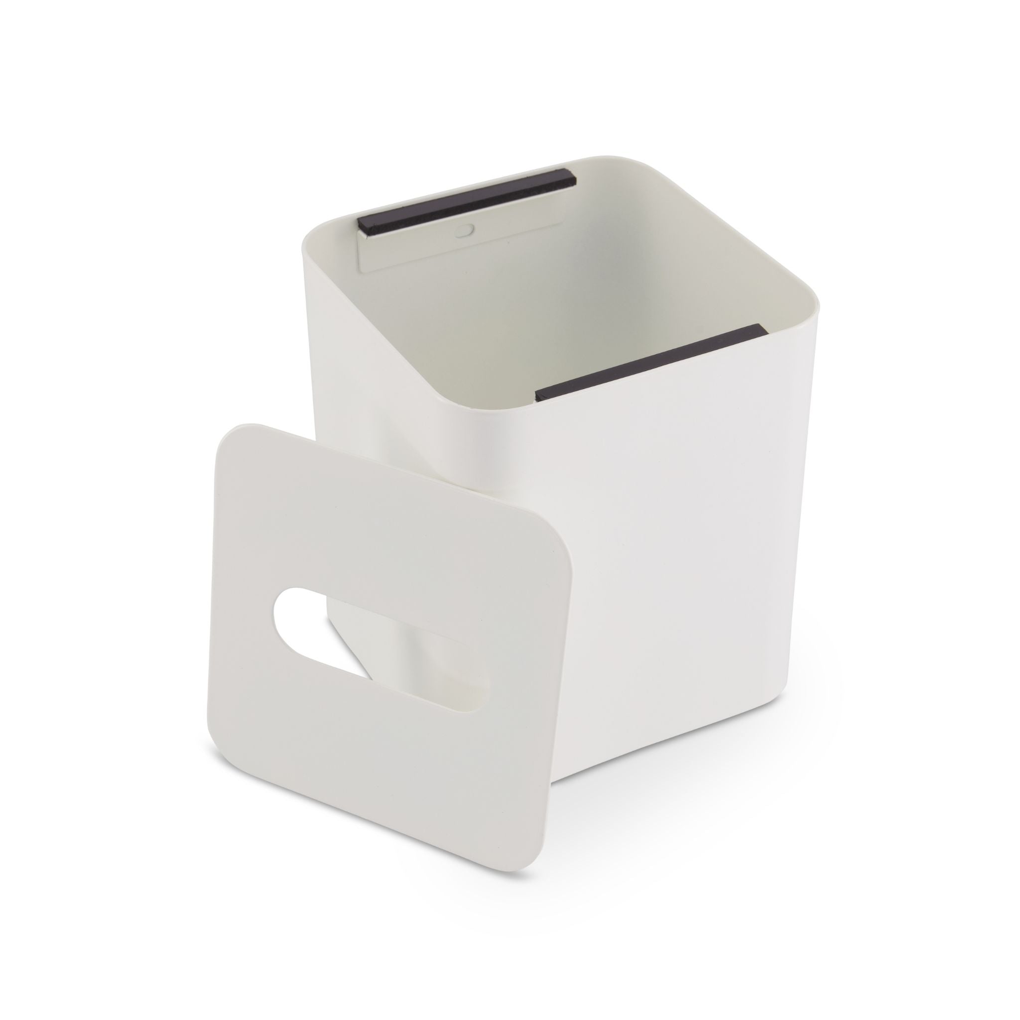 Square Tissue Box with Metal Lid - White & White | Modern Home Decor for Living Room, Bathroom & Office | Stylish & Functional Tissue Holder