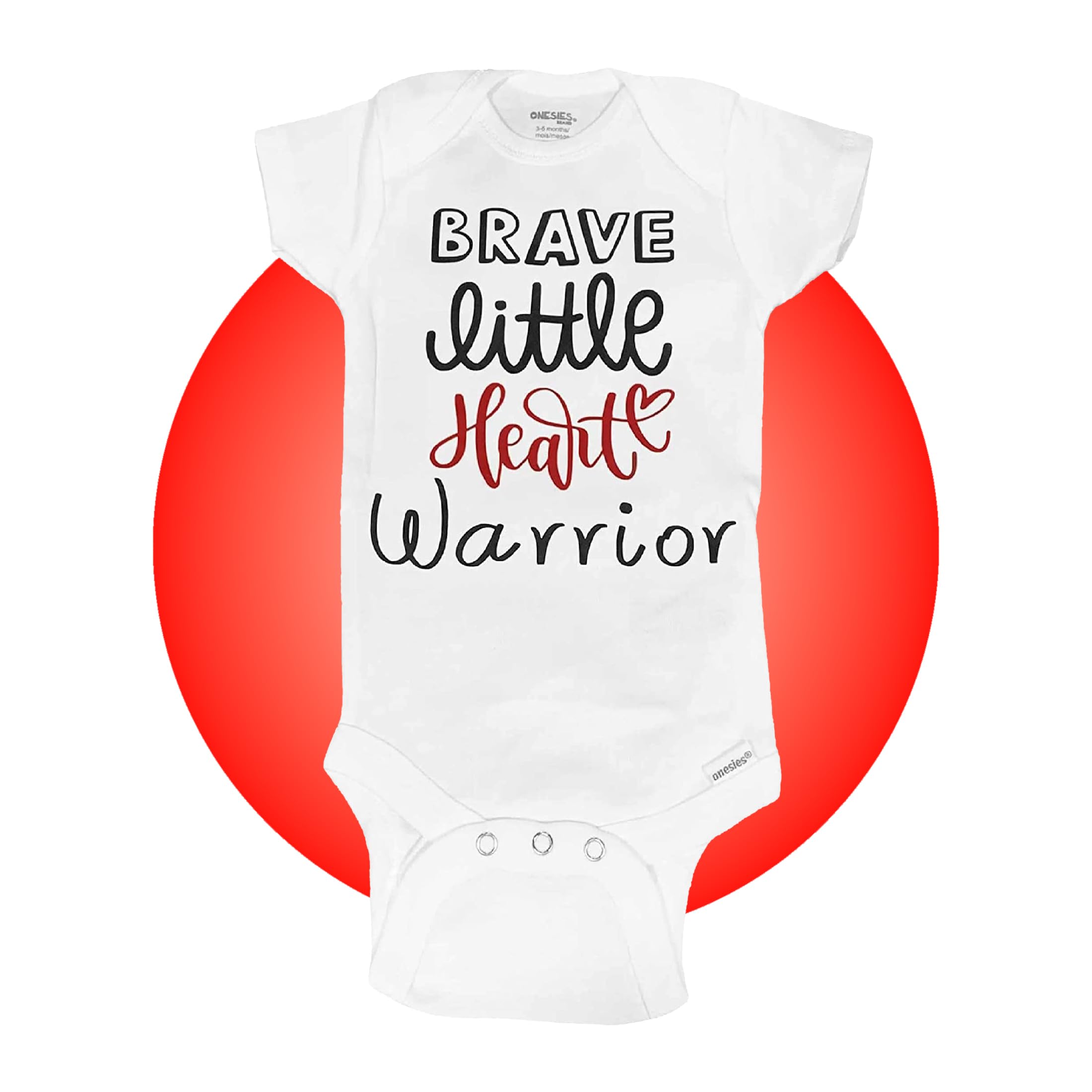 Personalized Heart Warrior CHD Baby Bodysuits - CHD Awareness Infant Clothes & Heart Surgery Gifts for Moms - Get Well Soon Care Package - Heartiversary Outfit for CHD Babies - Perfect for Hospital Visits, Recovery & Special Occasions