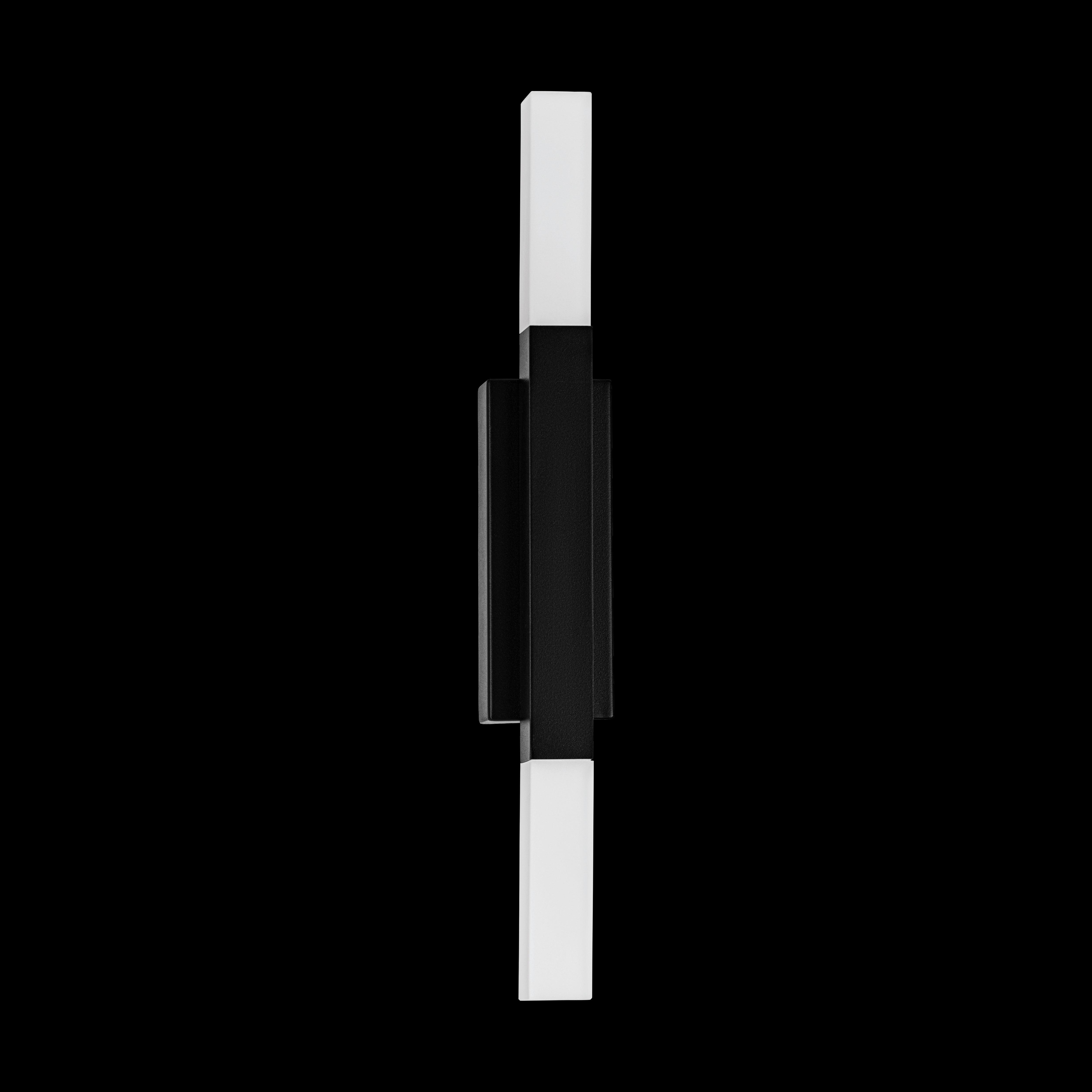 Eglo Alcudia IP44 Black LED Bathroom Wall Light - Waterproof Bathroom Lighting for Vanity, Mirror & Shower - Modern Damp Rated Fixture for Indoor & Outdoor Use