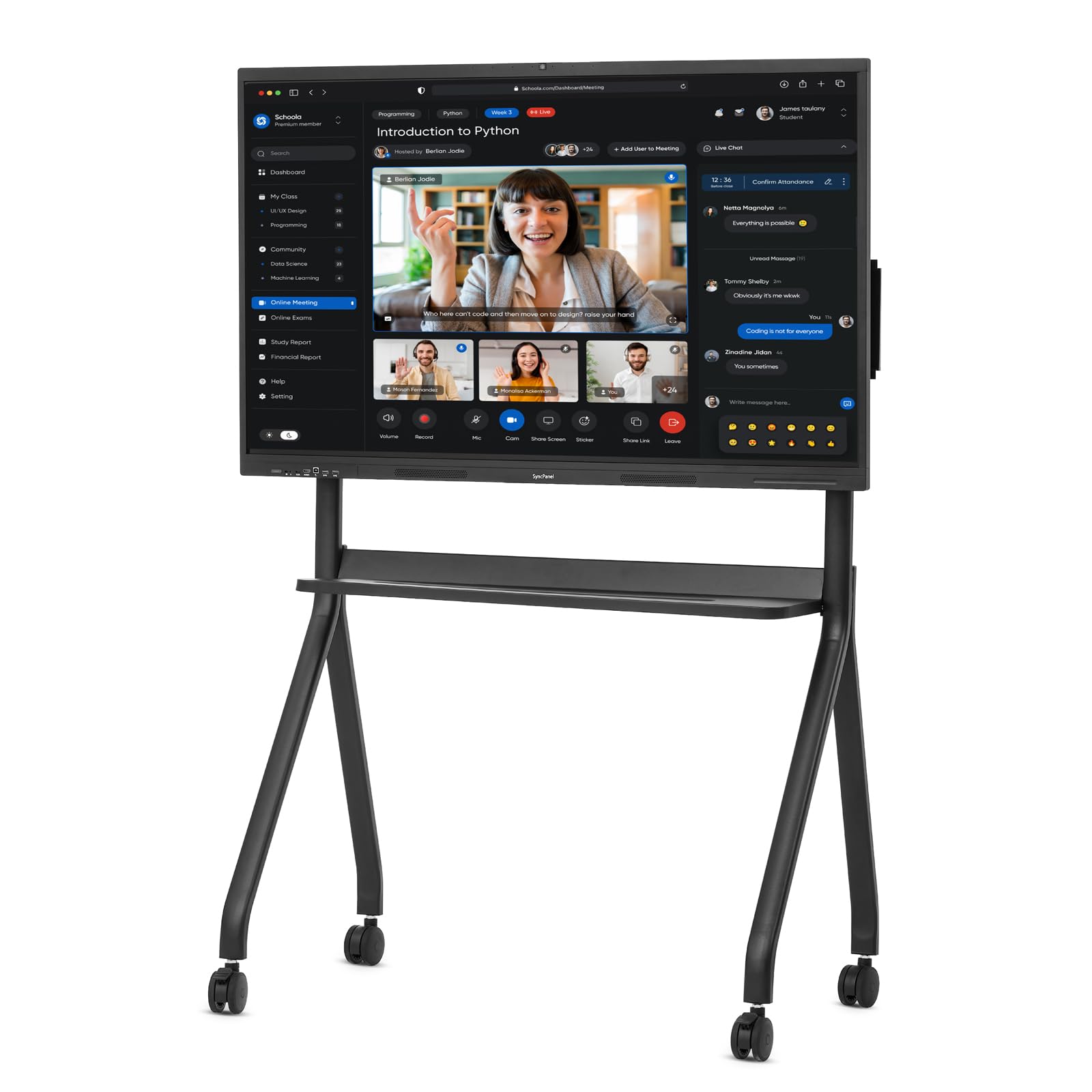 Adjustable Metal Gray Stand for 55-75