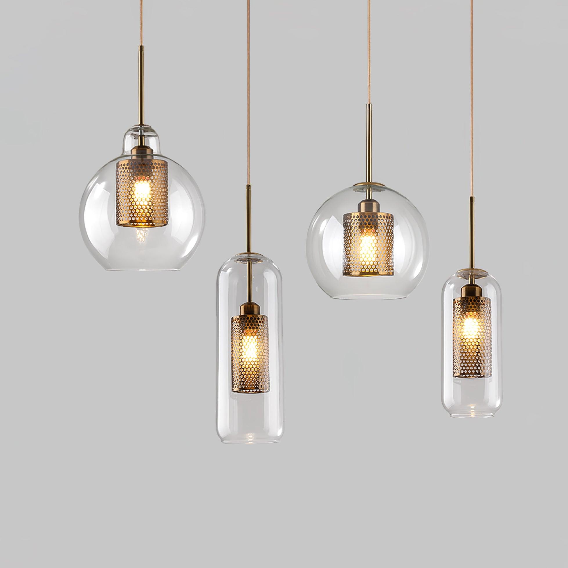 Modern Chiswick Glass Pendant Light - Elegant Hanging Fixture for Dining Room, Kitchen Island & Living Room Decor