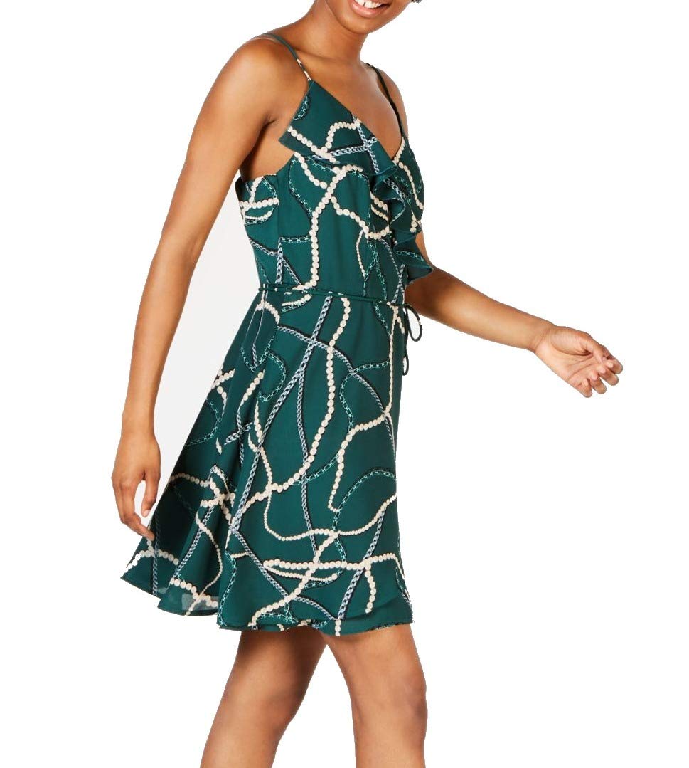 Junior's Status Faux Wrap Dress - Trendy Flattering Wrap Style for Teens & Young Adults | Perfect for Parties, Dates & Special Occasions