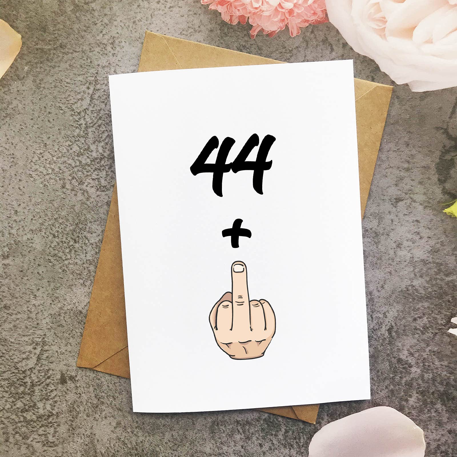 Funny 45th Birthday Card for Women & Men - Hilarious 44+1 Joke Gift for 45 Year Old - Perfect for Birthday Parties, Office Celebrations & Milestone Gifts