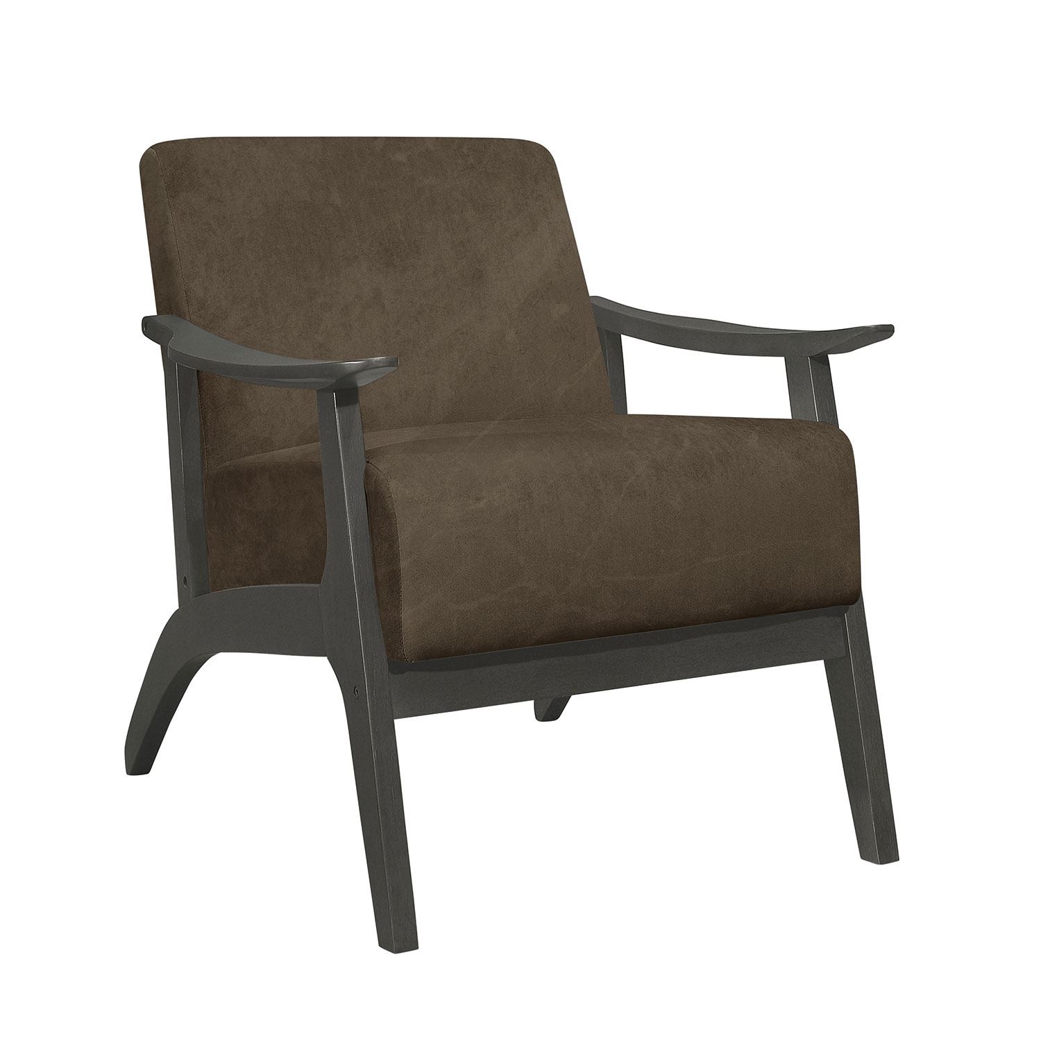 Byron Accent Chair in Taupe - Modern Upholstered Lounge Chair for Living Room, Bedroom, or Office Decor