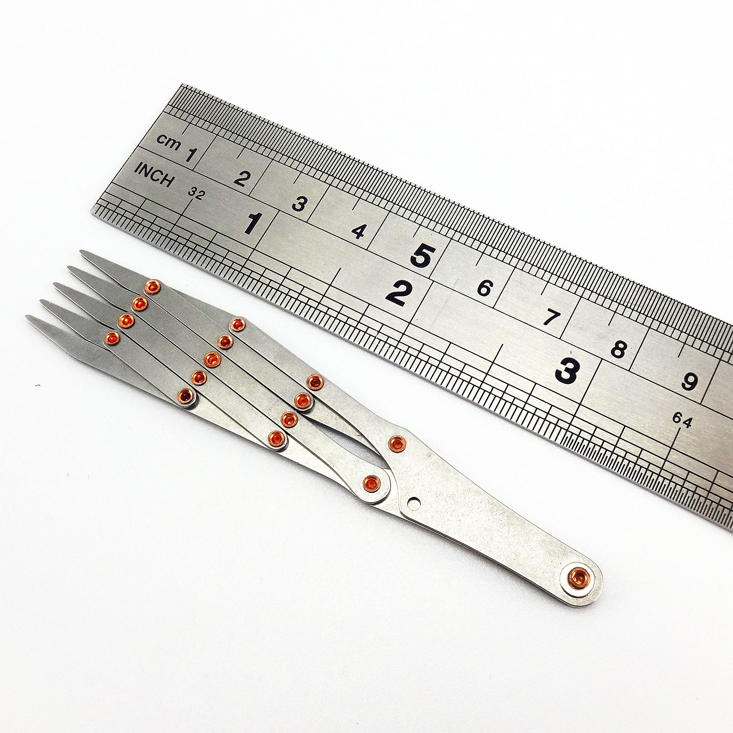 Leather Craft Belt Strap Hole Punch Guide - 5-Tooth Isometric Spacing Divider Ruler Tool for DIY Leatherworking, Watch Bands & Belts | Perfect for Even Hole Spacing & Professional Leather Crafting