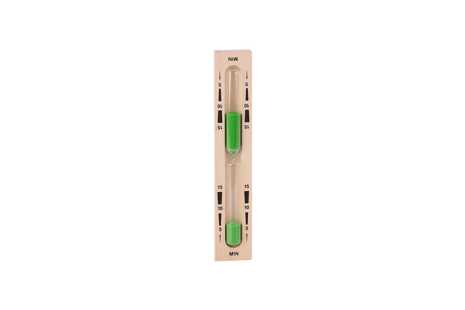 15 Minute Green Sand Timer - Hourglass for Kids, Classroom, Games & Kitchen Use - Perfect for Time Management & Fun Activities