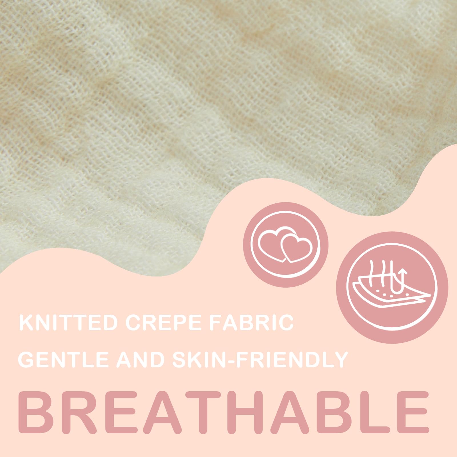 Breastfeeding Pillow Cover 2 Pack - 100% Cotton Muslin Nursing Pillow Slipcovers for Baby Boy & Girl - Soft Infant Feeding Pillow Protector for Newborns - Perfect for Nursing, Bottle Feeding & Comfort at Home or Travel