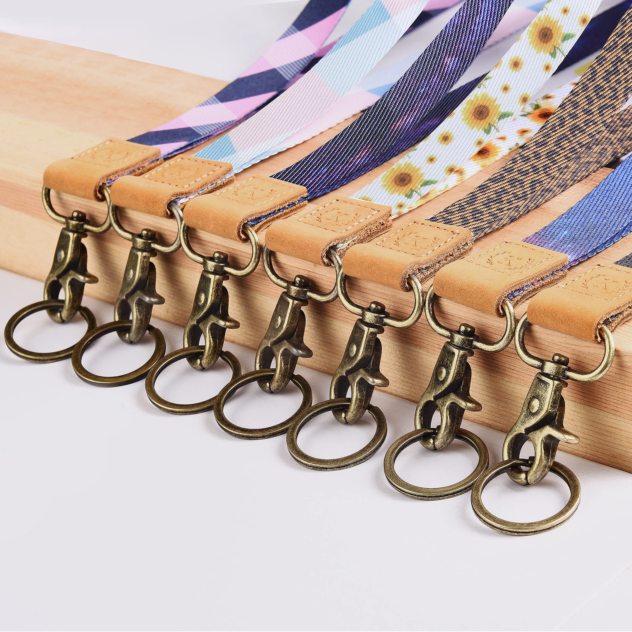 Stylish Lanyard for Keys & ID Badge - Soft Durable Polyester - Office, Travel, Gym Use