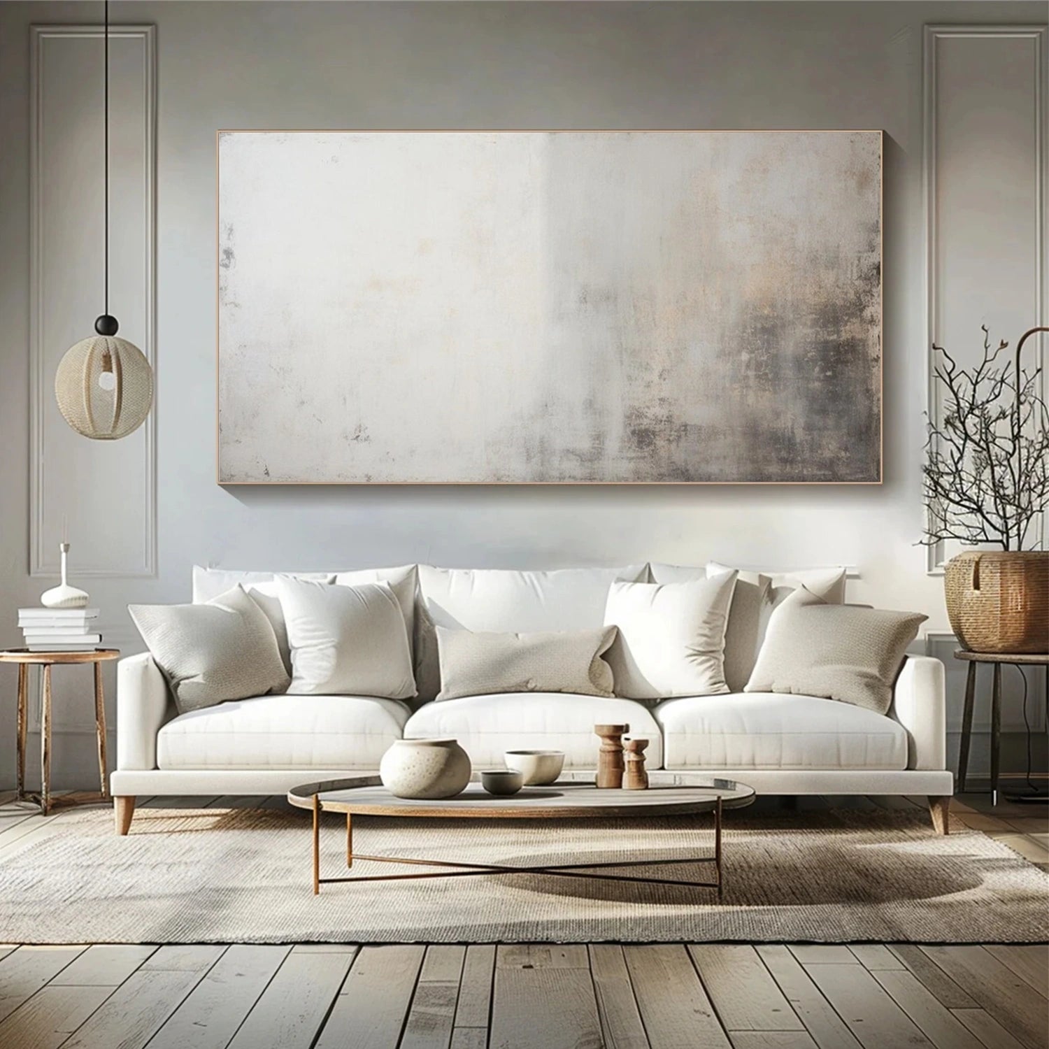 Abstract Painting #AB 463 - Modern Wall Art for Home & Office Decor | Handmade Canvas Artwork for Living Room, Bedroom & Office Spaces