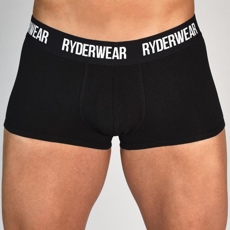 Premium Men's Boxer Briefs - Soft Breathable Cotton Underwear - Black - Perfect for Workout, Travel & Everyday Comfort
