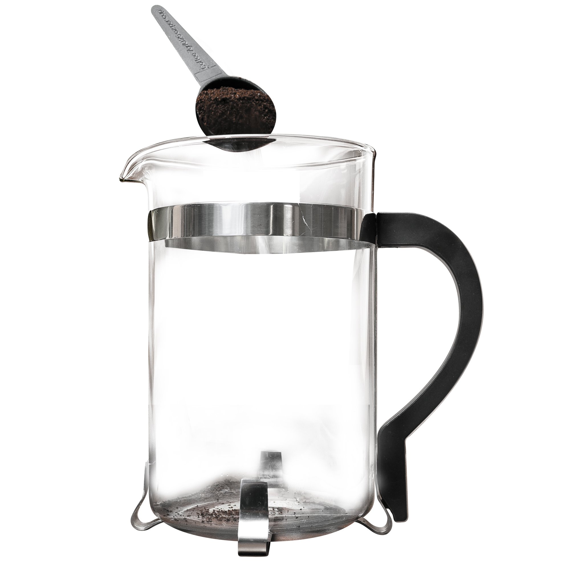 Primula Classic French Press Coffee & Tea Maker - 8 Cup (32 Oz) Glass Carafe with Black & Chrome Accents | Perfect for Home, Office & Camping Brewing
