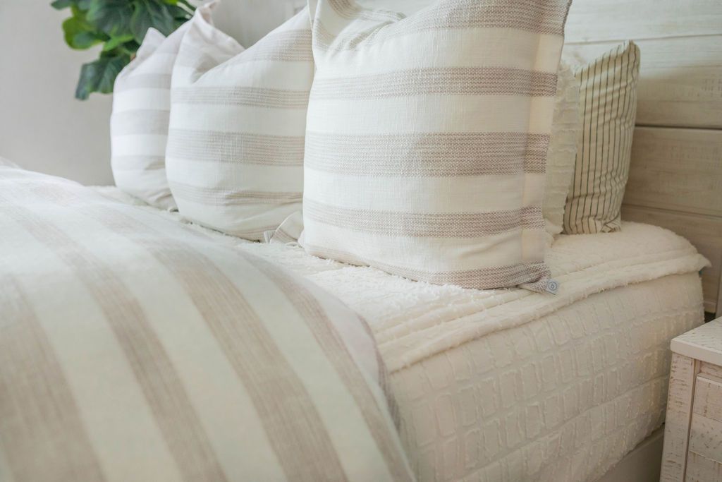 Premium Hayden Euro Pillow Cover - Soft & Breathable Cotton Linen Blend - 26x26 Inches - Decorative Cushion Case for Sofa, Bed, Living Room - Home Decor Essentials