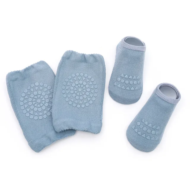 Baby Crawling Guard Set - Soft Knee & Elbow Pads for Toddlers Learning to Walk - Home Safety Protection for Hardwood Floors & Carpet