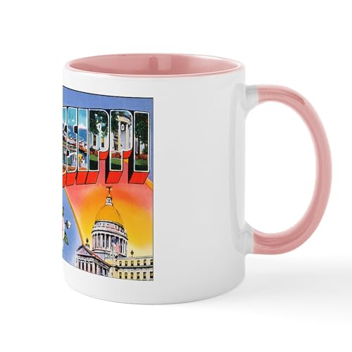 White/Pink Inside - Mississippi Greetings Mug
