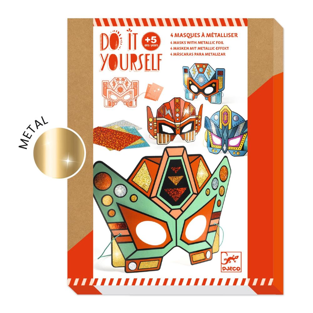 DIY Super Robot Masks Craft Kit for Kids - Creative Art Project for Parties, Halloween & Dress-Up Play