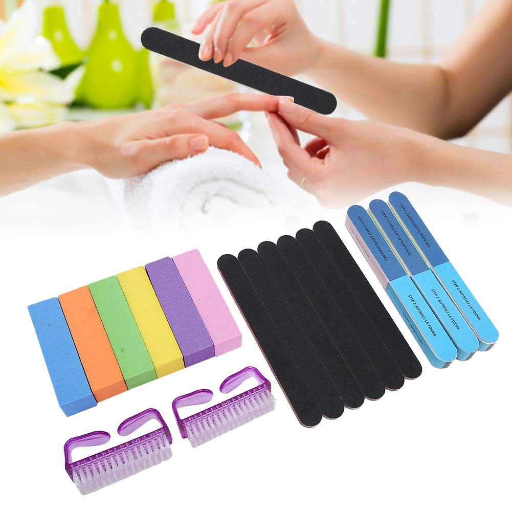 Colored Grinding Bar for Nail Art - Professional Nail Polishing Tool Set for Fiberglass & Silk Nails | Perfect for Salon, Home Manicure & DIY Nail Beauty