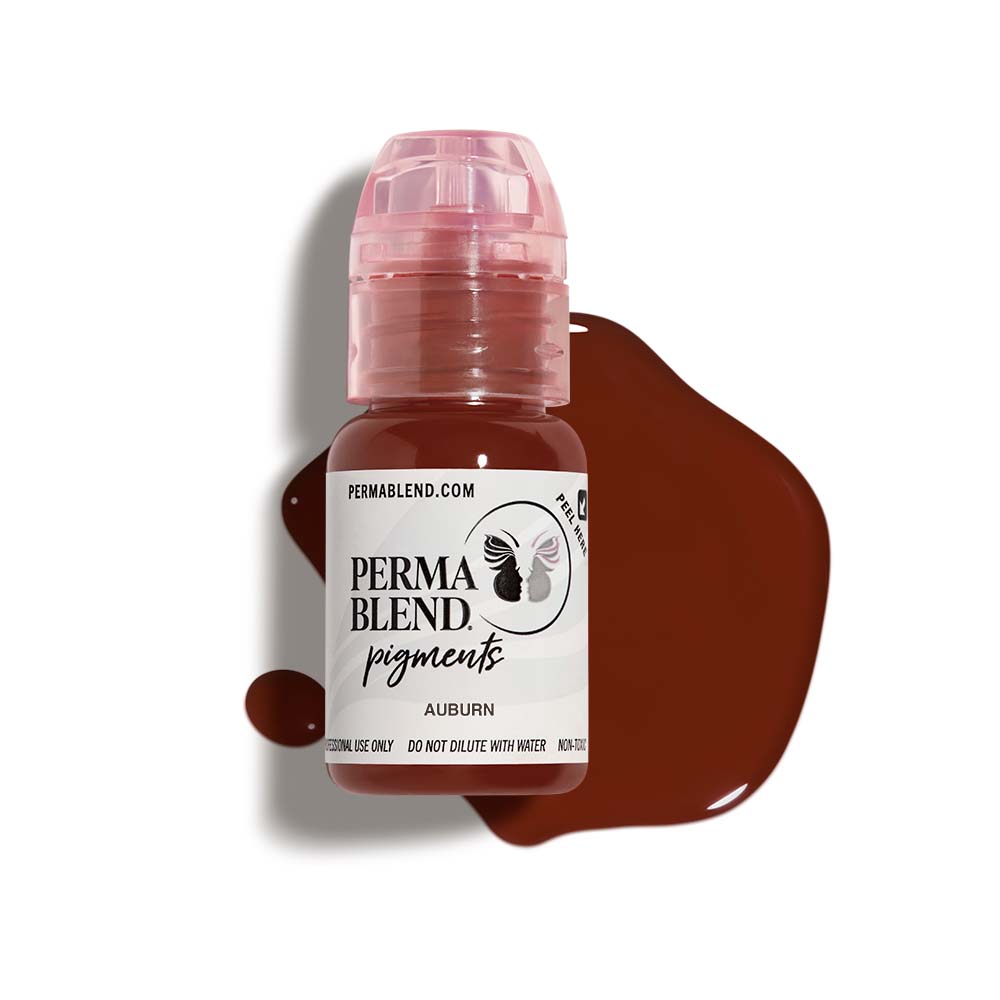 Perma Blend Auburn Pigment - Professional Tattoo Ink for Vibrant, Long-Lasting Body Art | Perfect for Tattoo Artists, Permanent Makeup & Cosmetic Tattooing