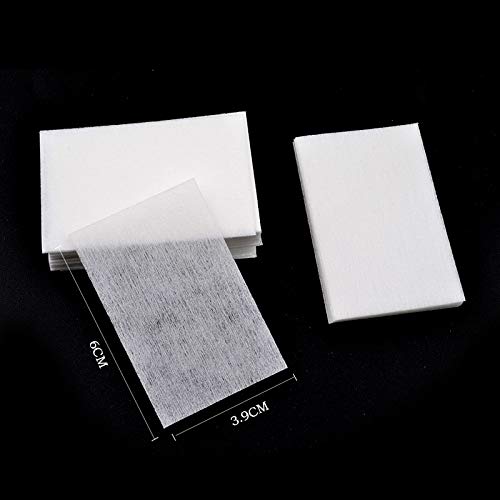 100Pcs Lint-Free Nail Polish Remover Wipes for Manicure & Gel Polish - Salon & Home Use