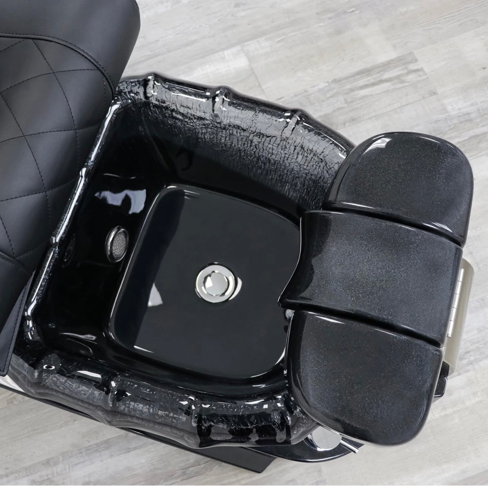 Professional Diamond Spa Pedicure Chair for Nail Salons & Spas - Hydraulic Massage Footrest, Adjustable Backrest, Premium Comfort for Ultimate Relaxation - Perfect for Pedicures, Manicures & Foot Care Treatments