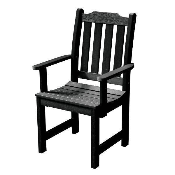 Eco-Friendly Recycled Plastic Outdoor Dining Armchair - Durable & Weather-Resistant Patio Chair for Garden, Deck, and Poolside Use