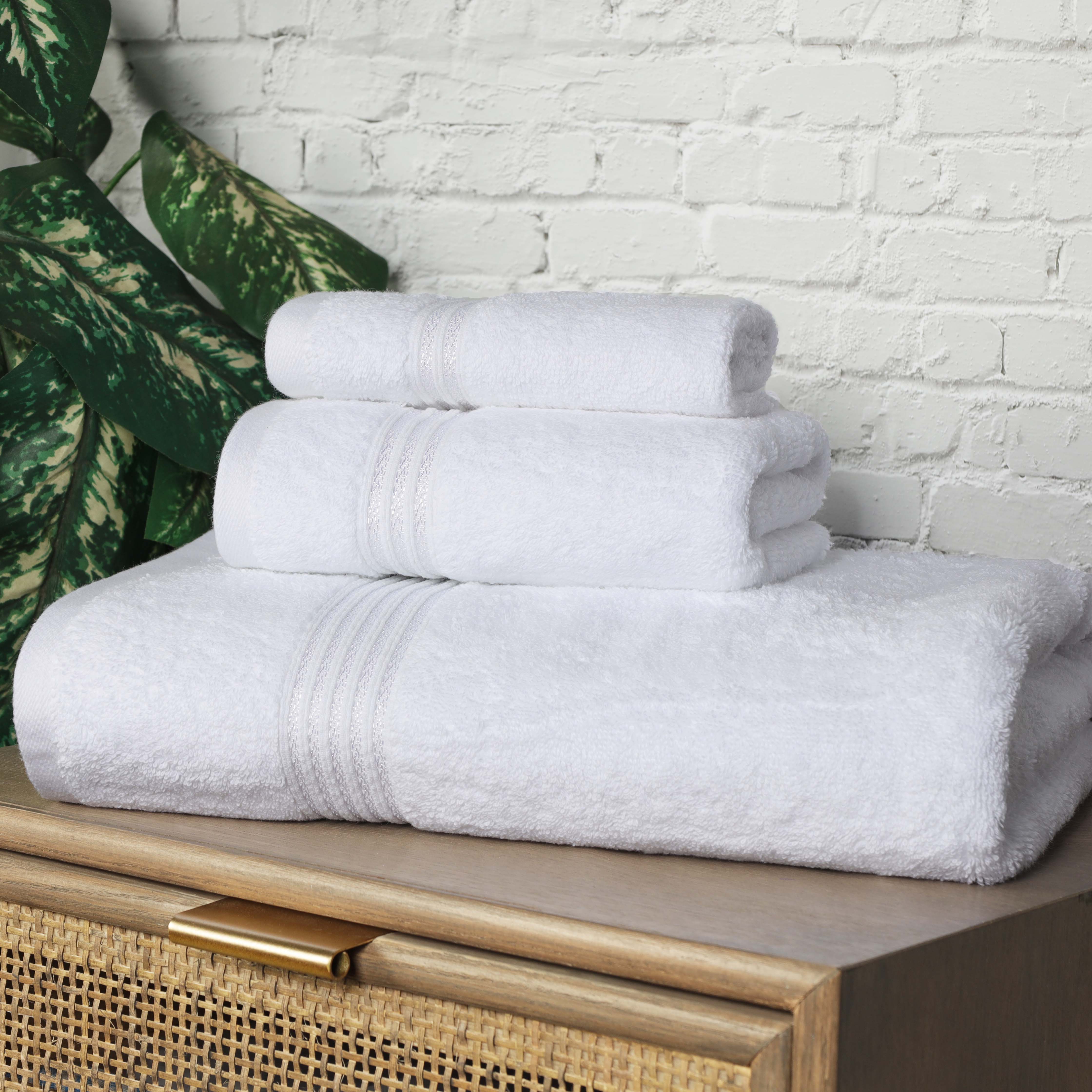 Premium Egyptian Cotton 3-Piece Towel Set - Ultra Soft, Highly Absorbent Bath Towels for Spa, Bathroom & Luxury Home Use