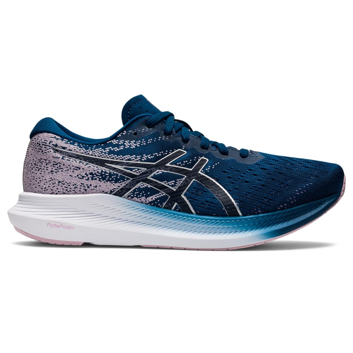 ASICS Women's EvoRide 3 Running Shoes - Lightweight & Cushioned for Road Running, Gym Workouts & Daily Wear - Size 7 - MAKO Blue/Pure Silver
