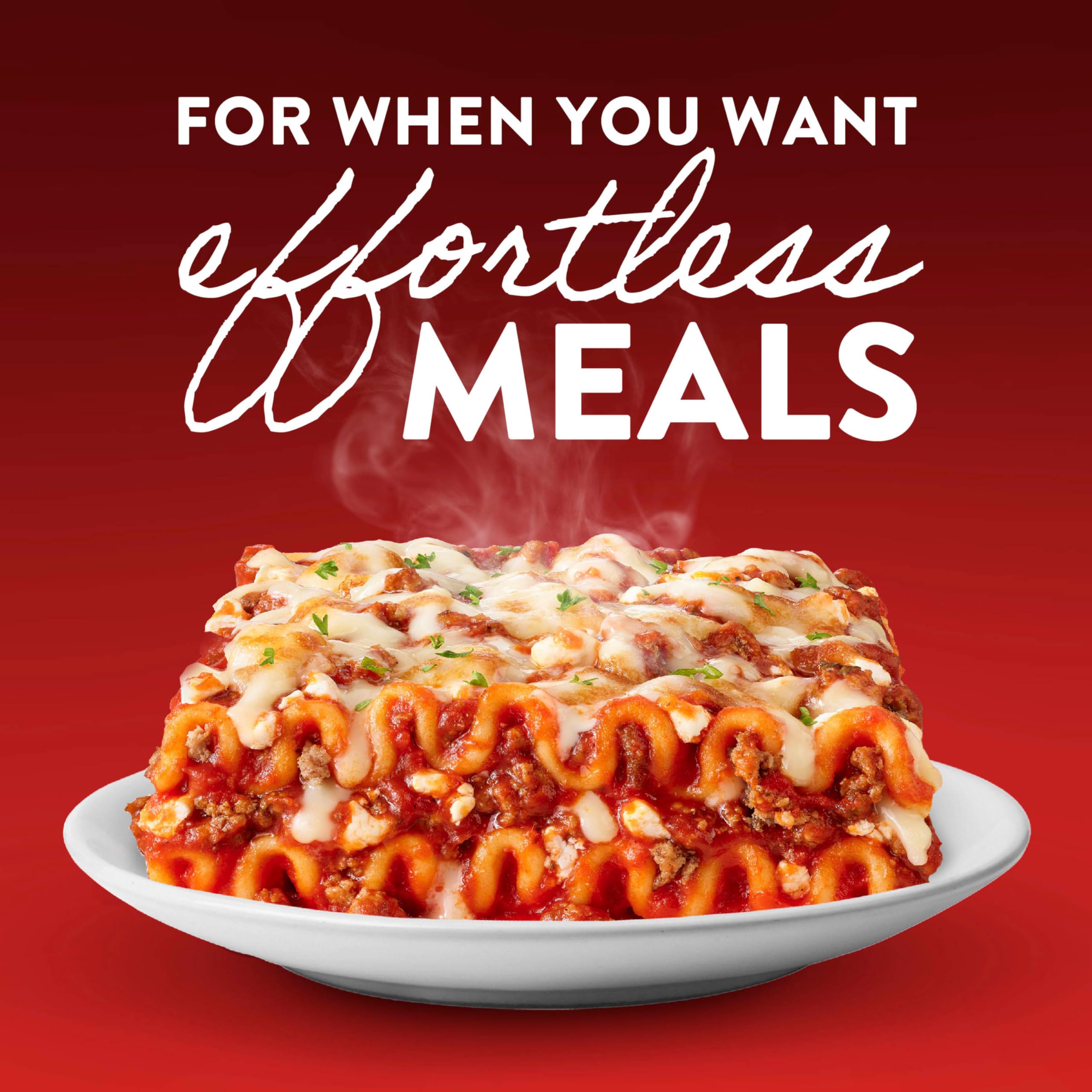 Stouffer's Classic Lasagna with Meat Sauce - Single Serve Frozen Meal | Microwave & Oven Ready | Quick & Easy Dinner for One | Perfect for Busy Weeknights, Office Lunches & College Dorm Meals