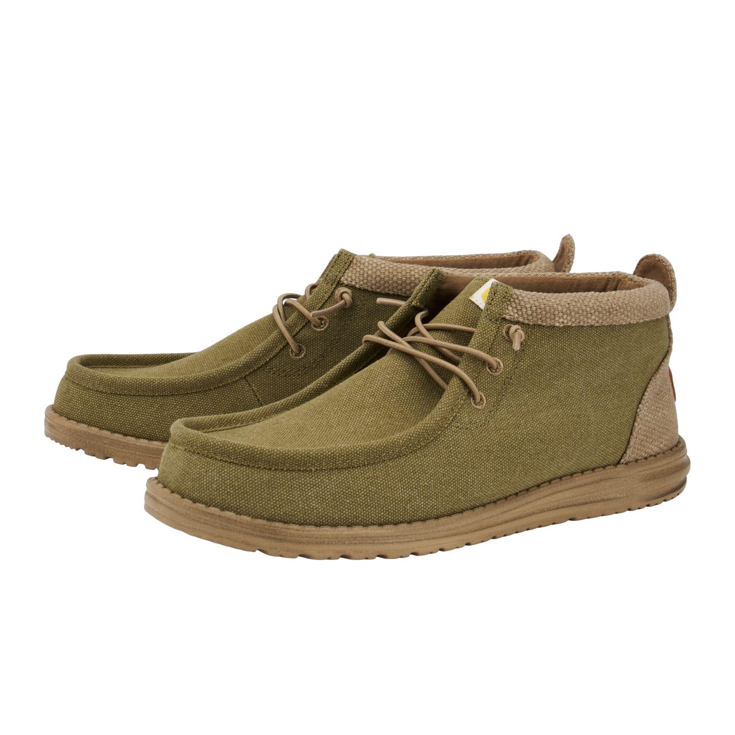 Hey Dude Men's Wally Mid Slip-On Loafers - Comfortable Lightweight Casual Shoes for Men | Perfect for Walking, Travel & Everyday Wear