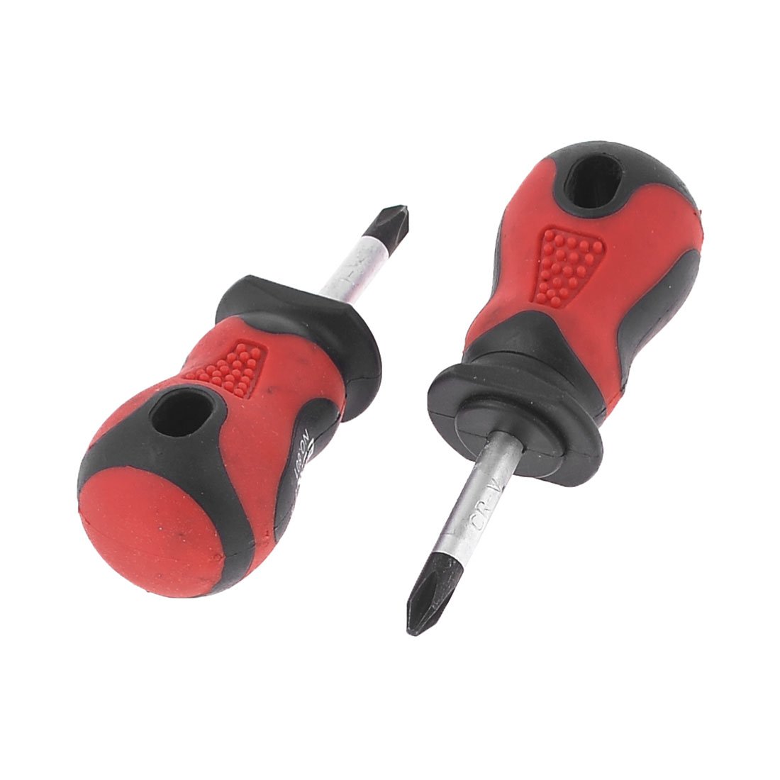 Magnetic Phillips Screwdriver Set - 6mm Cross Tip with Red & Black Rubber Grip (2-Pack) - Perfect for DIY Projects, Home Repairs, and Electronics Maintenance