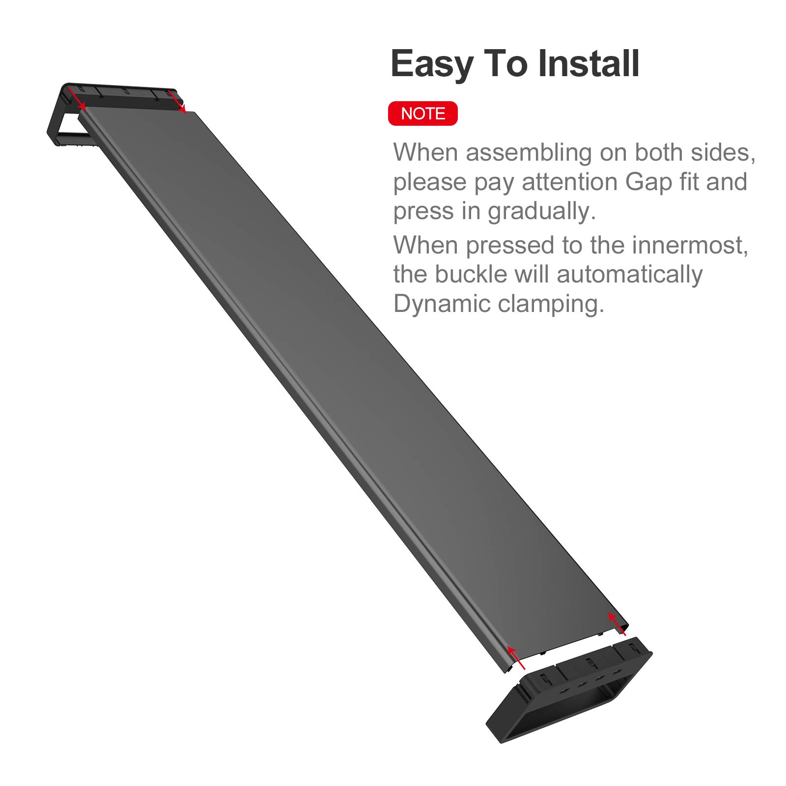 VAYDEER Dual Aluminum Monitor Stand Riser - Heavy Duty & Sturdy Laptop/Computer/TV/Printer Stand with Cable Management - Perfect for Home Office, Gaming Setup & Workspace Organization