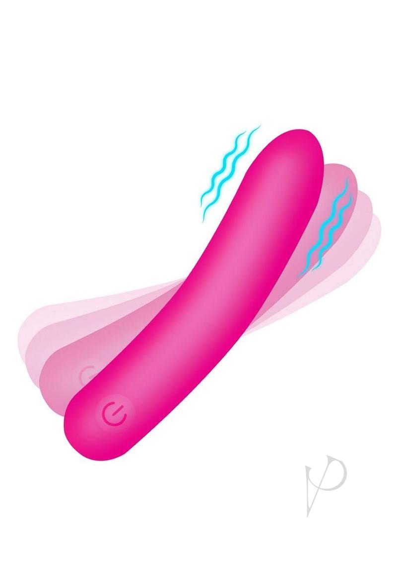Bang Tapered Flexible Silicone Rechargeable Bullet Vibrator - Pink | Waterproof Personal Massager for Women | Perfect for Solo Play & Couples Intimacy