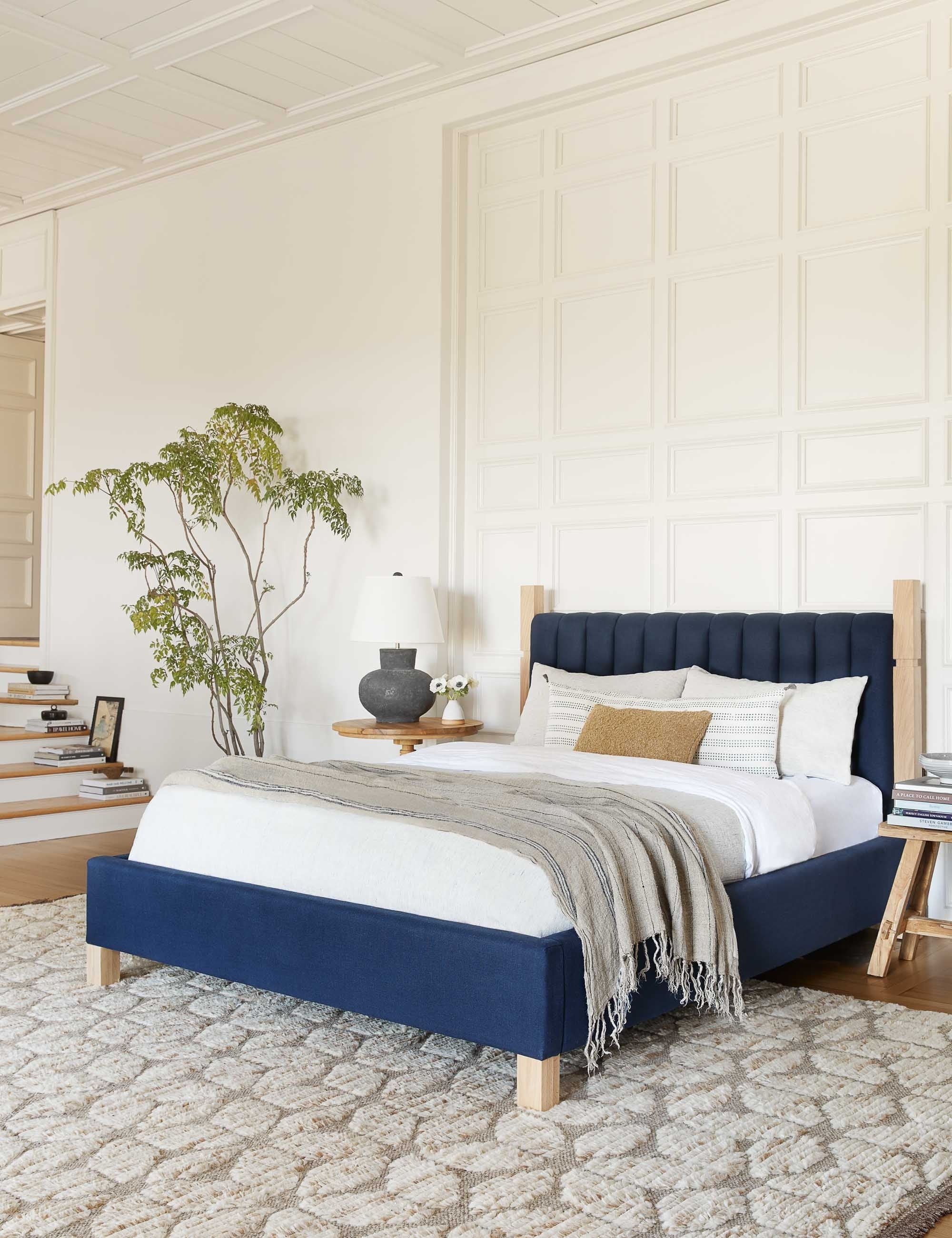Ambleside Bed by Ginny Macdonald - Modern Wooden Bed Frame with Headboard - Perfect for Master Bedroom, Guest Room & Cozy Home Decor