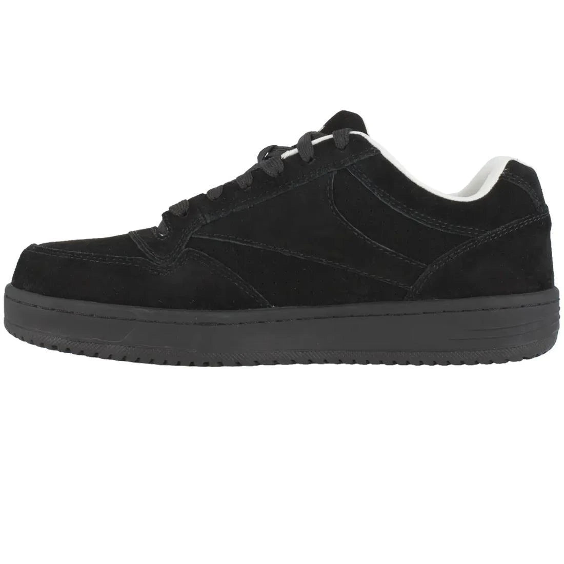 Soyay Steel Toe Athletic Work Shoes for Men - Black Safety Shoes for Construction, Warehouse & Outdoor Work | Non-Slip, Comfortable & Durable Work Boots