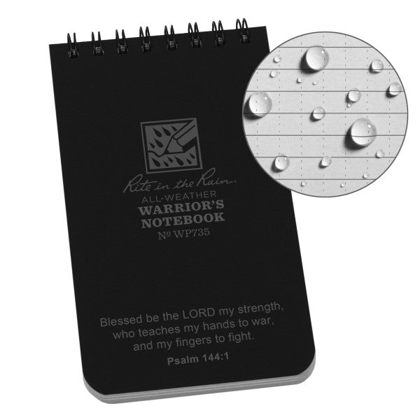 3 X 5 Notebook - Warrior Prayer Journal for Men | Portable Pocket Notebook for Daily Devotions, Bible Study & Personal Reflection | Perfect Christian Gift for Fathers & Sons